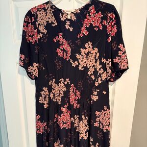 Silk floral dress Rebecca Taylor size 6